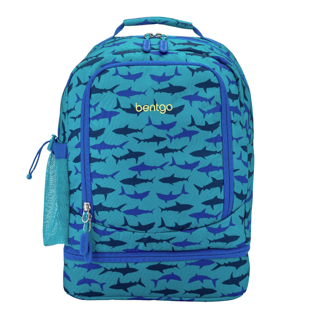Bentgo Kids Prints 2-in-1 Backpack & Lunch Bag - Sharks