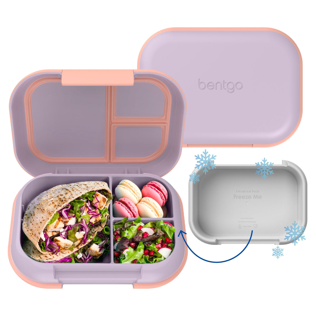 Bentgo Chill Max Lunch Box - Lavender and Peach