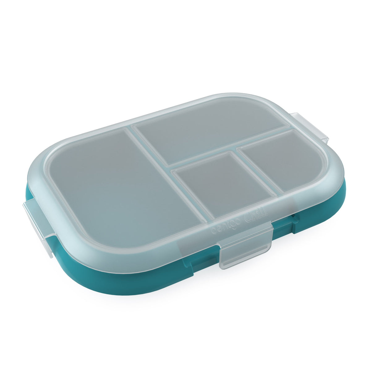 Bentgo Chill Kids Tray with Transparent Cover - Truly Teal Speckle