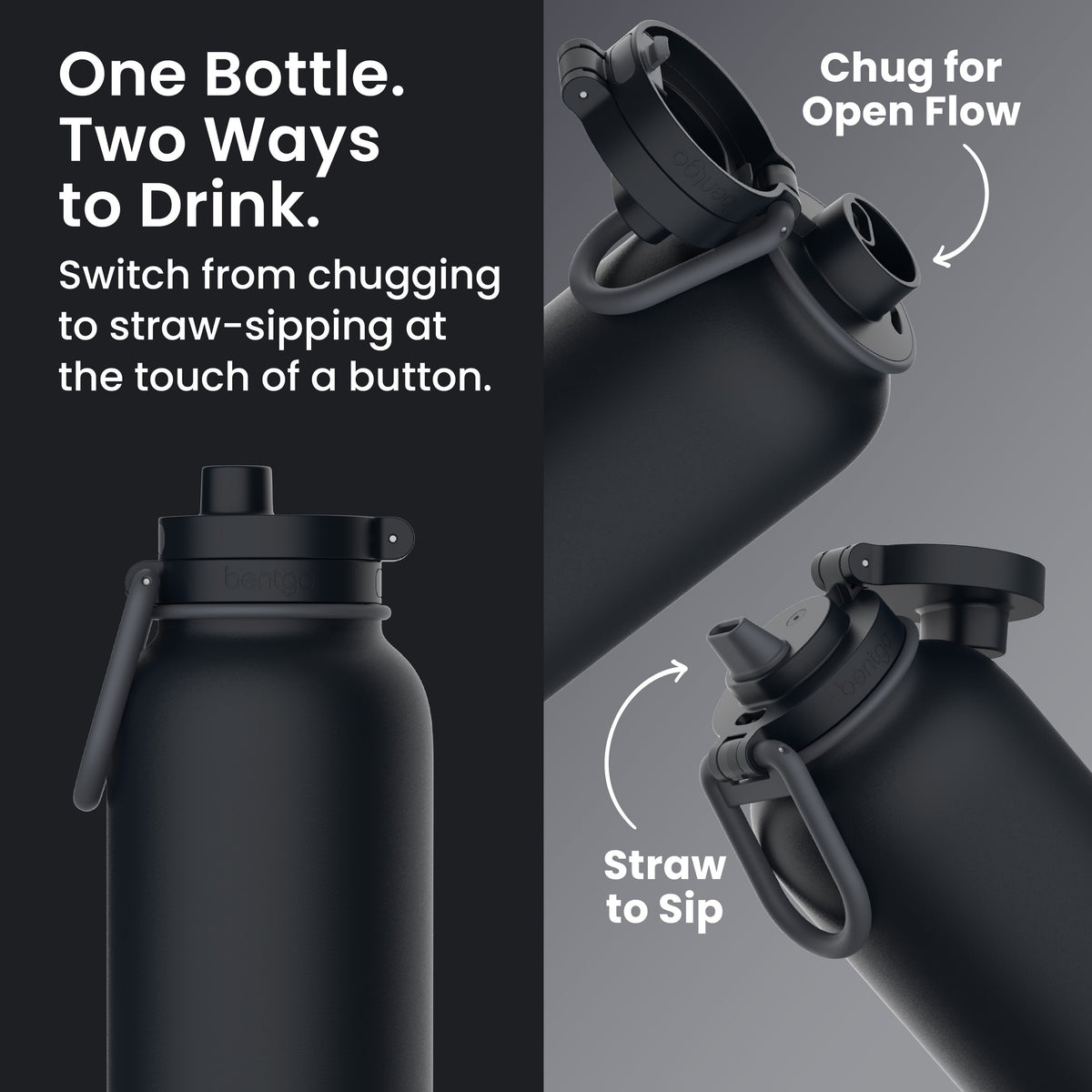 Bentgo Flip 2-in-1 Water Bottle (40 fl oz)