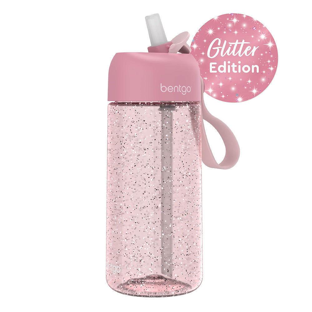 Bentgo Kids Water Bottle - Petal Pink Glitter