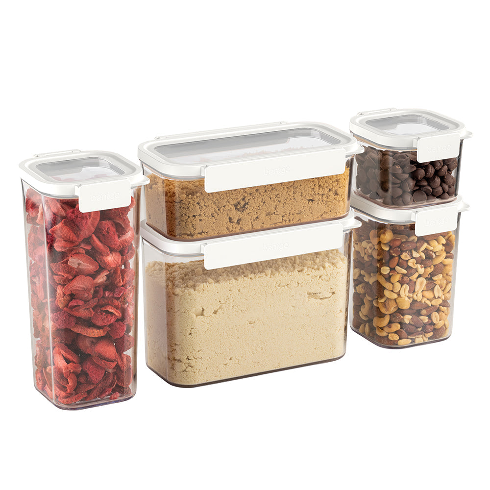 Bentgo Pantry Airtight Dry Food Storage Containers (10-pcs) - Snow