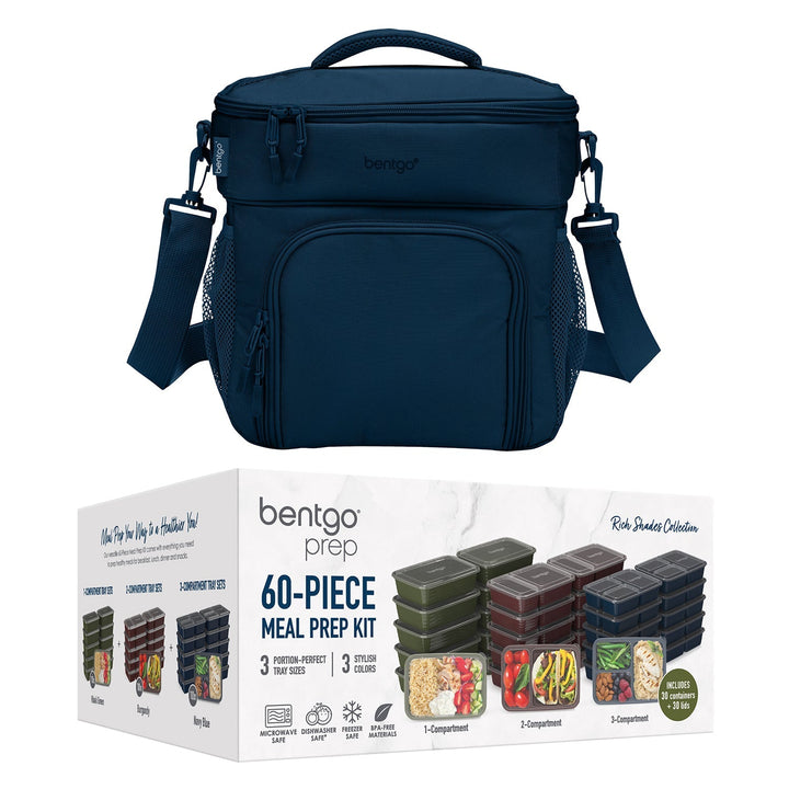 Bentgo Prep Deluxe Bag & 60-Piece Meal Prep Container Set O2