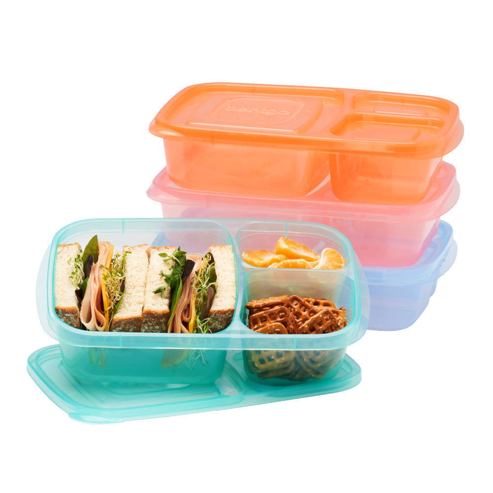 Bentgo Easyboxes 3-Compartment Food Containers 8-Piece Set - Pastels