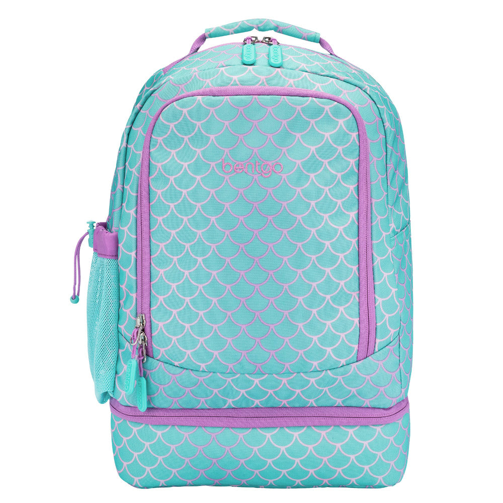 Bentgo Kids Prints 2-in-1 Backpack & Lunch Bag - Mermaid Scales