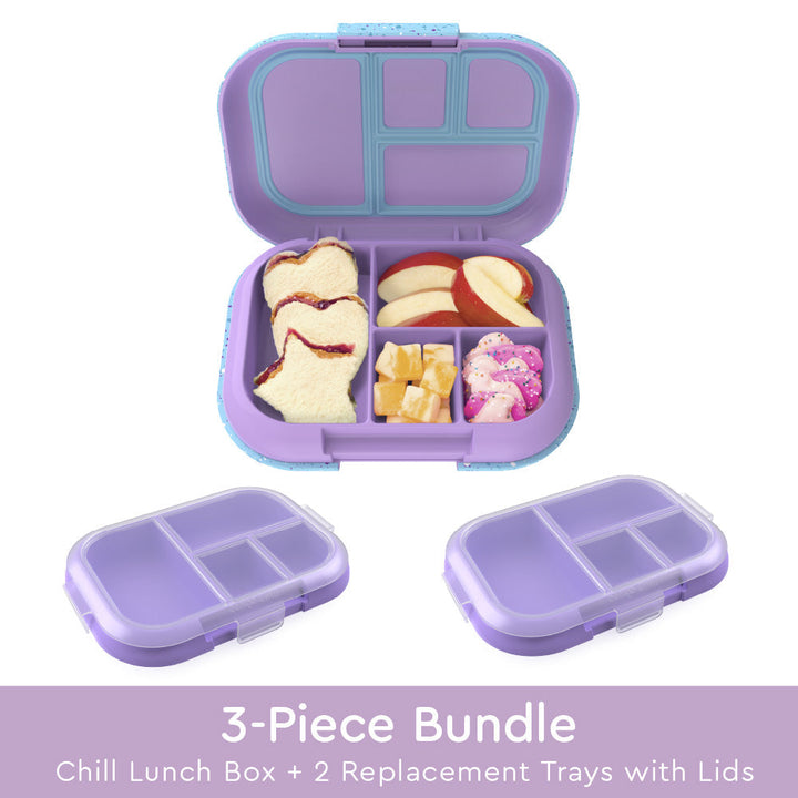 Bentgo Chill Kids Lunch Box & 2 Extra Trays with Lids I1