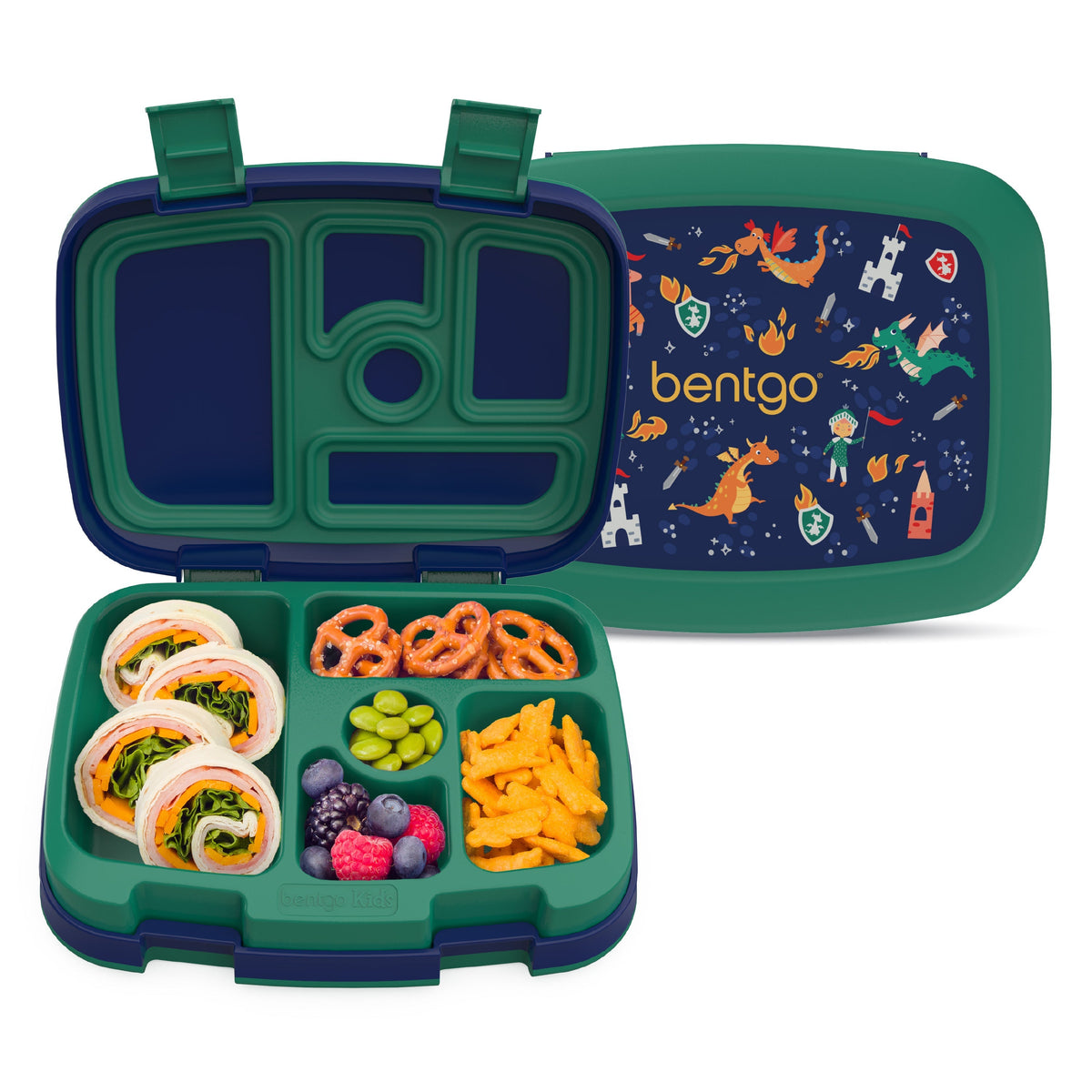 Bentgo Kids Prints Lunch Box - Dragons and Knights