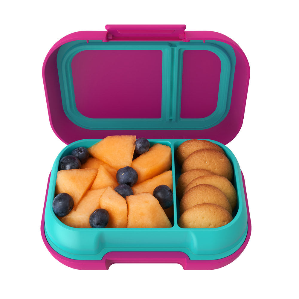 Bentgo Kids Snack Container - Fuchsia/Teal