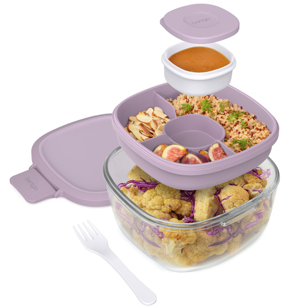 Bentgo Glass Salad Container - Lavender