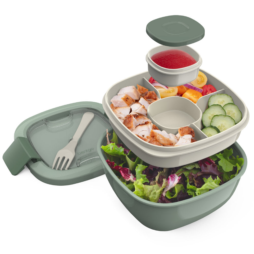Bentgo All-in-One Salad Container - Khaki Green