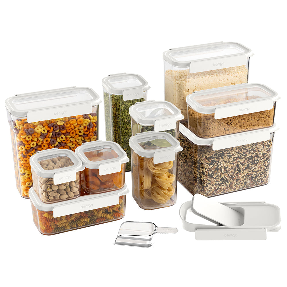 Bentgo Pantry Airtight Food Storage Containers (22-pcs) - Snow