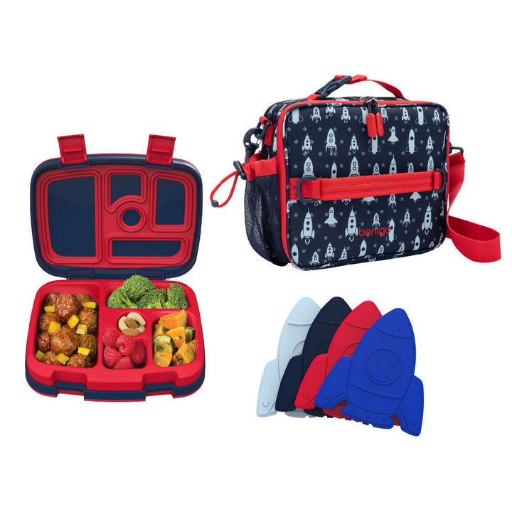 Bentgo Kids Prints Lunch Box, Lunch Bag, & Ice Packs P3