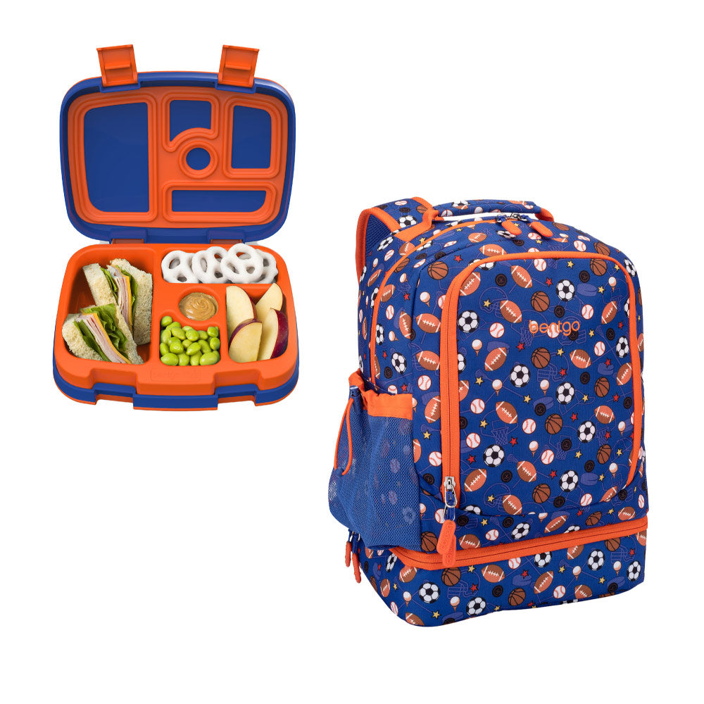 Bentgo Kids Prints Lunch Box & Backpack - Sports